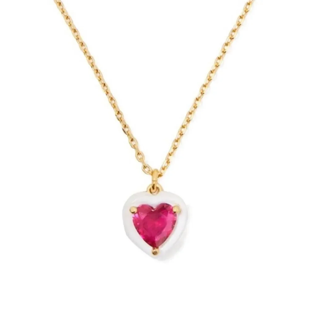 Kate Spade NWT red heart necklace